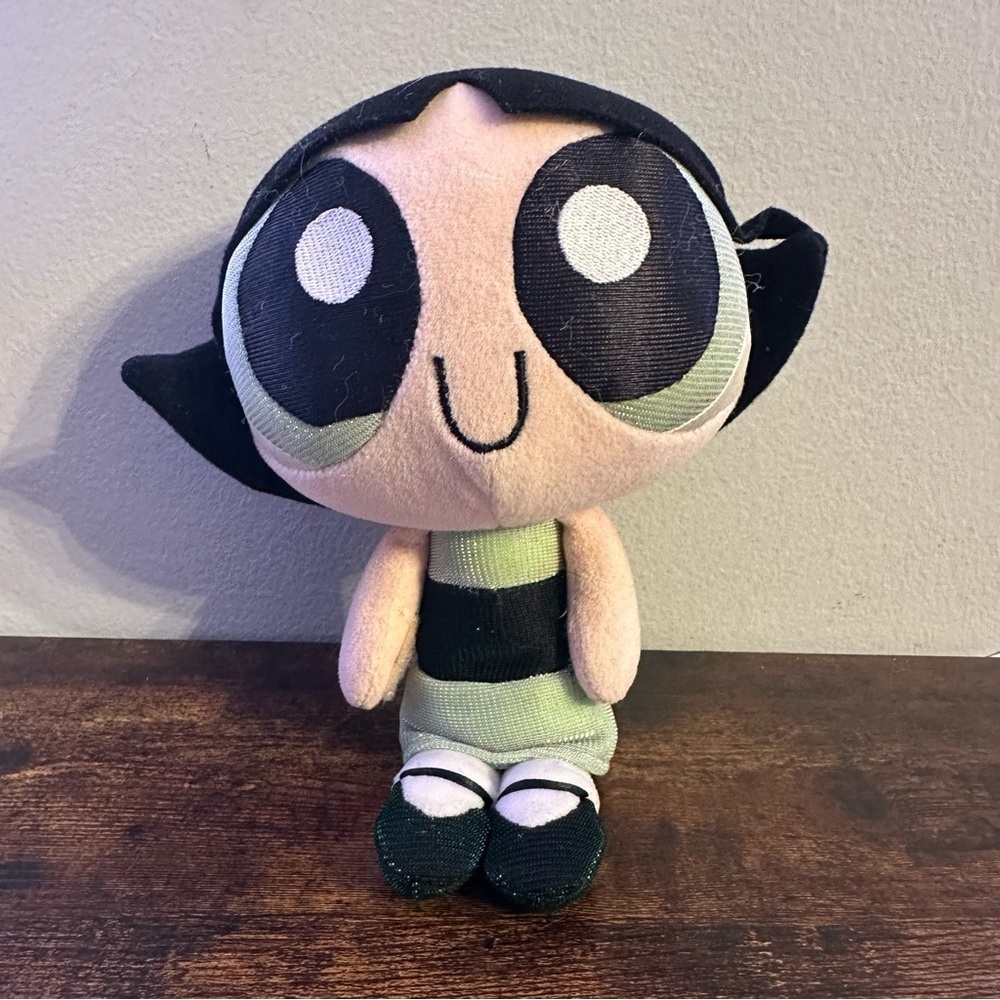 Vtg Powerpuff Girls Happy Buttercup 9” Plush Cartoon Network‎ Applause 2000 Doll